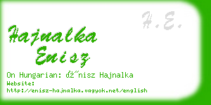 hajnalka enisz business card